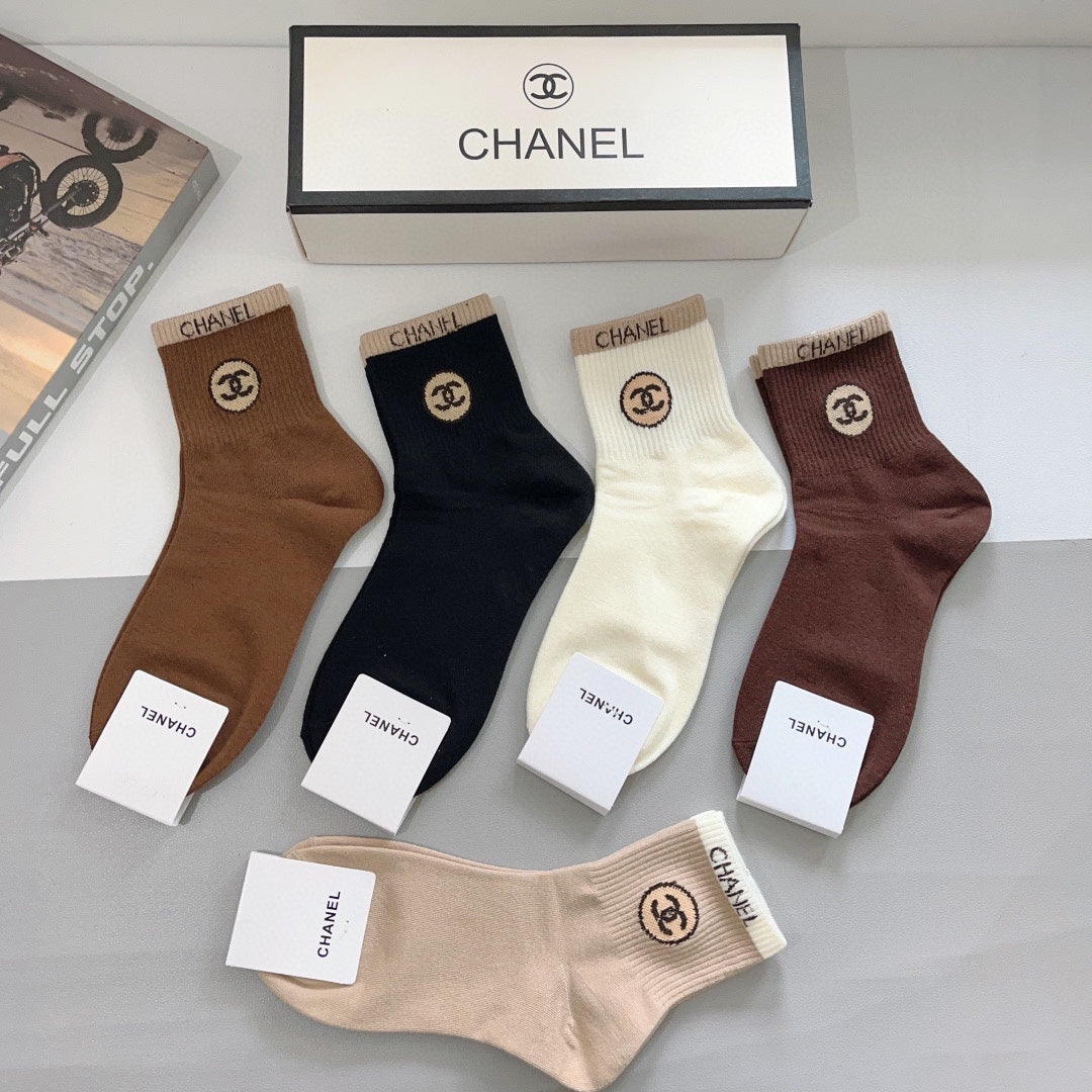 CHANEL LOW-CUT SOCKS 420807 (1 BOX)