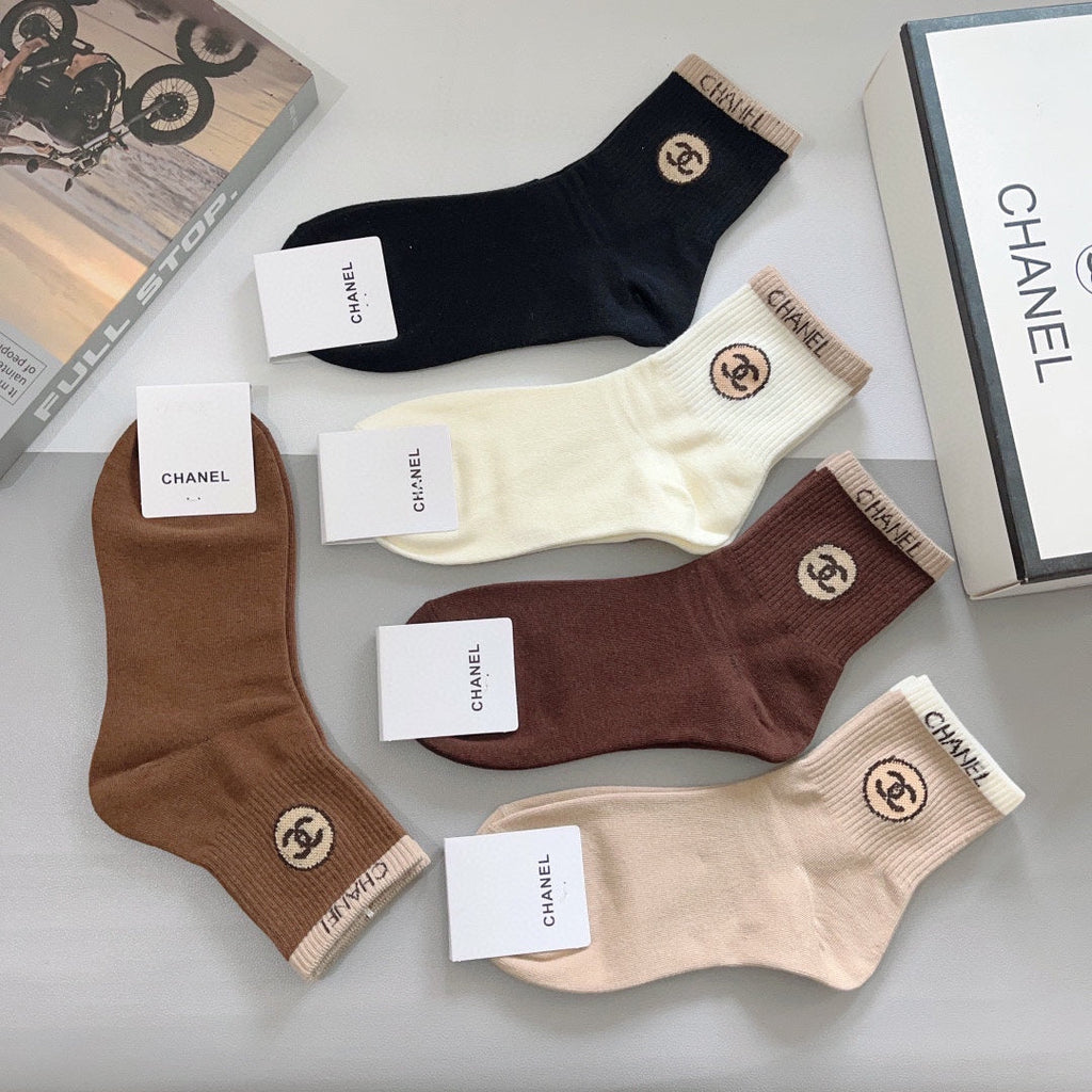 CHANEL LOW-CUT SOCKS 420807 (1 BOX)