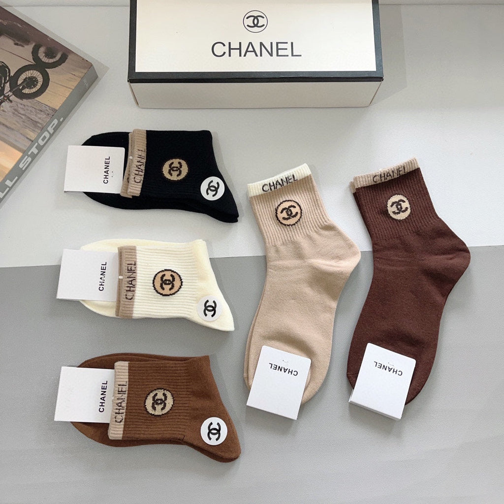 CHANEL LOW-CUT SOCKS 420807 (1 BOX)