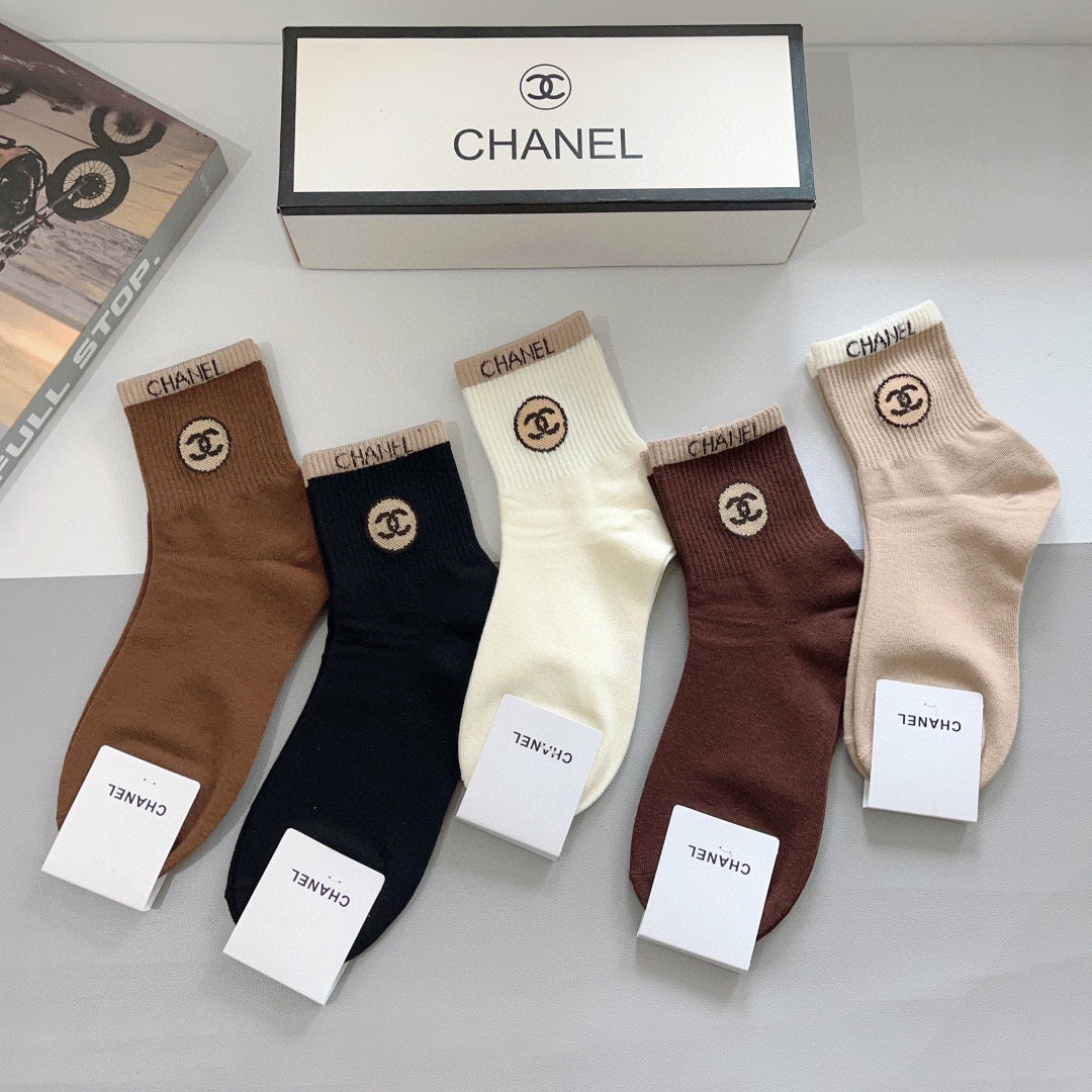 CHANEL LOW-CUT SOCKS 420807 (1 BOX)