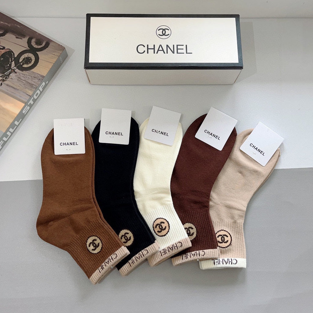CHANEL LOW-CUT SOCKS 420807 (1 BOX)