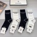 CHANEL CREW SOCKS 425625 ( 1 BOX )