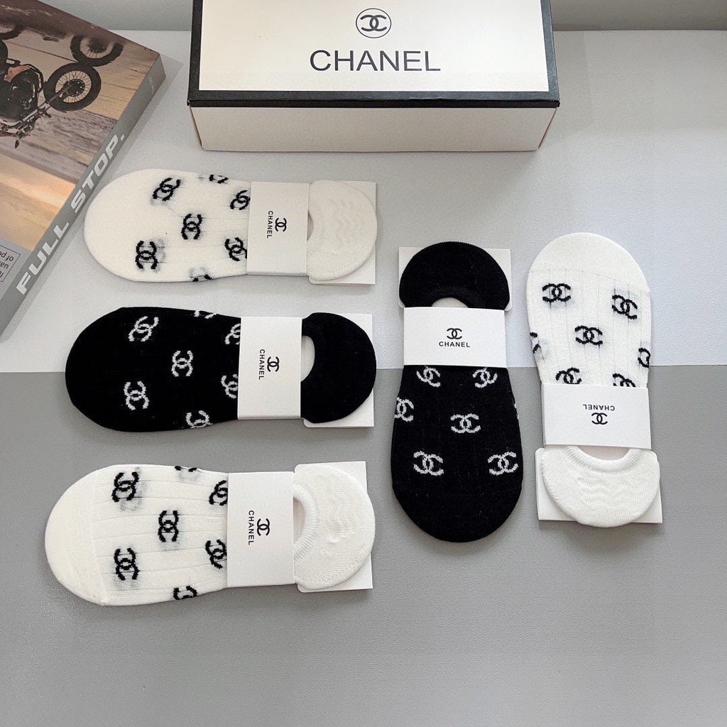 CHANEL FLAT SOCKS 425638 ( 1 BOX )