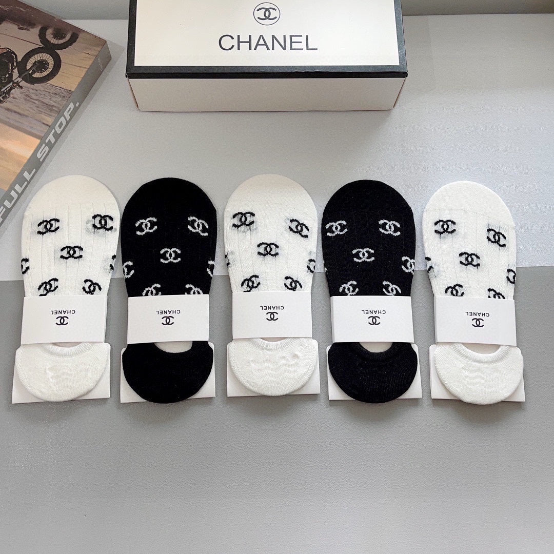 CHANEL FLAT SOCKS 425638 ( 1 BOX )