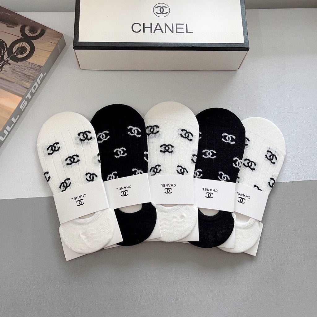 CHANEL FLAT SOCKS 425638 ( 1 BOX )