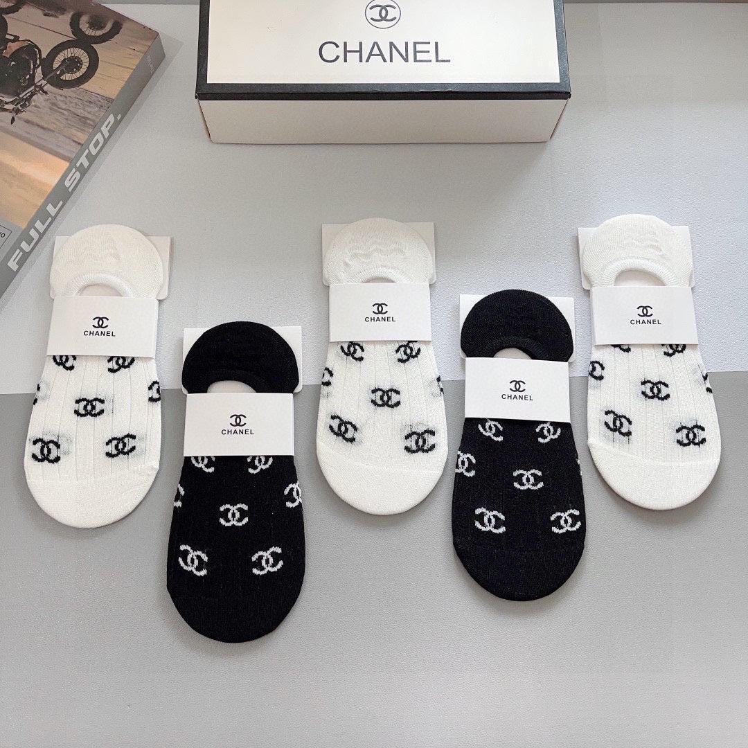 CHANEL FLAT SOCKS 425638 ( 1 BOX )