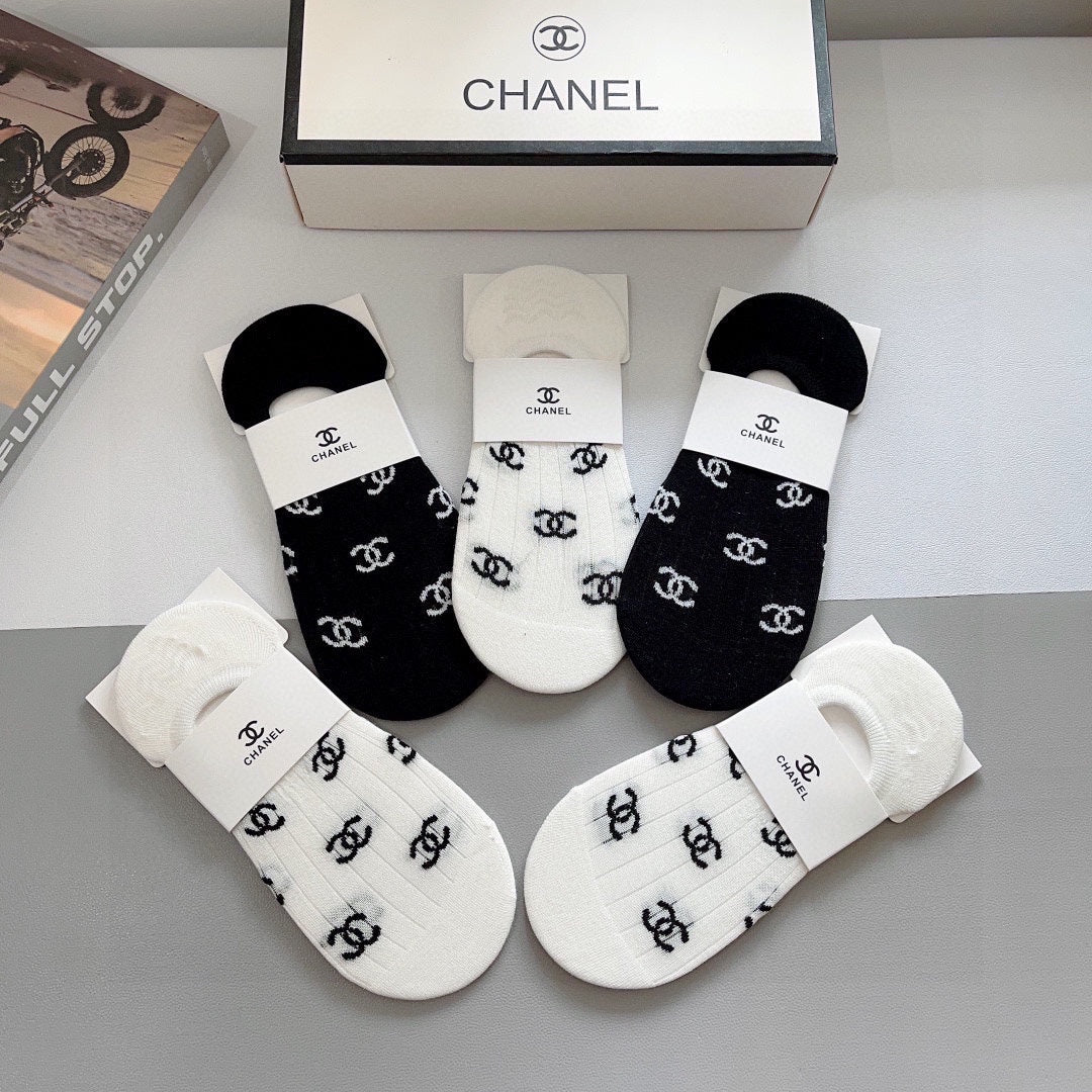 CHANEL FLAT SOCKS 425638 ( 1 BOX )