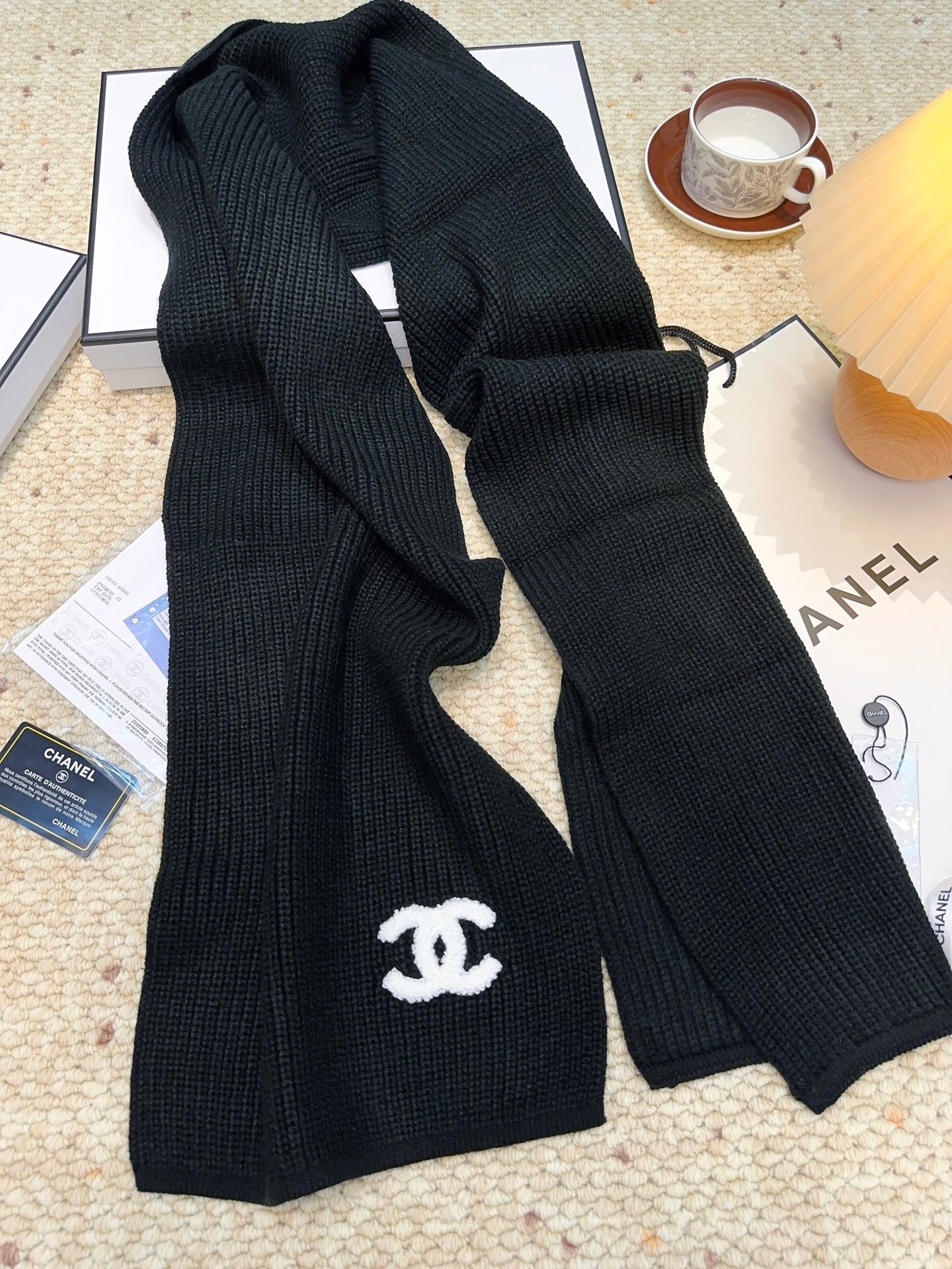 CHANEL 25S SCARF 175 IN WOOL 991922