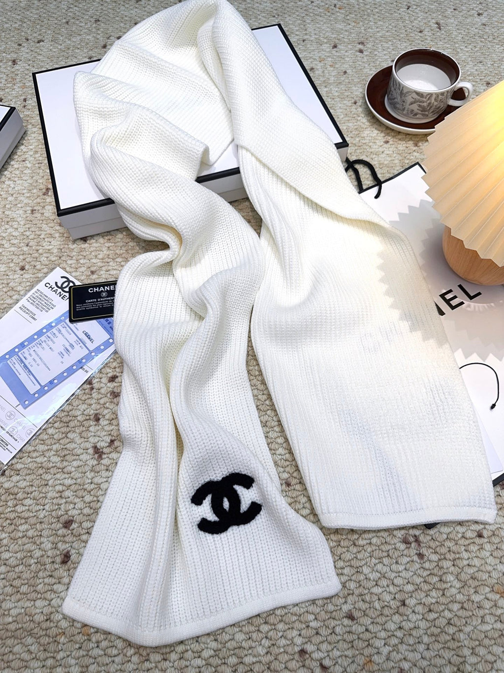 CHANEL 25S SCARF 175 IN WOOL 991923
