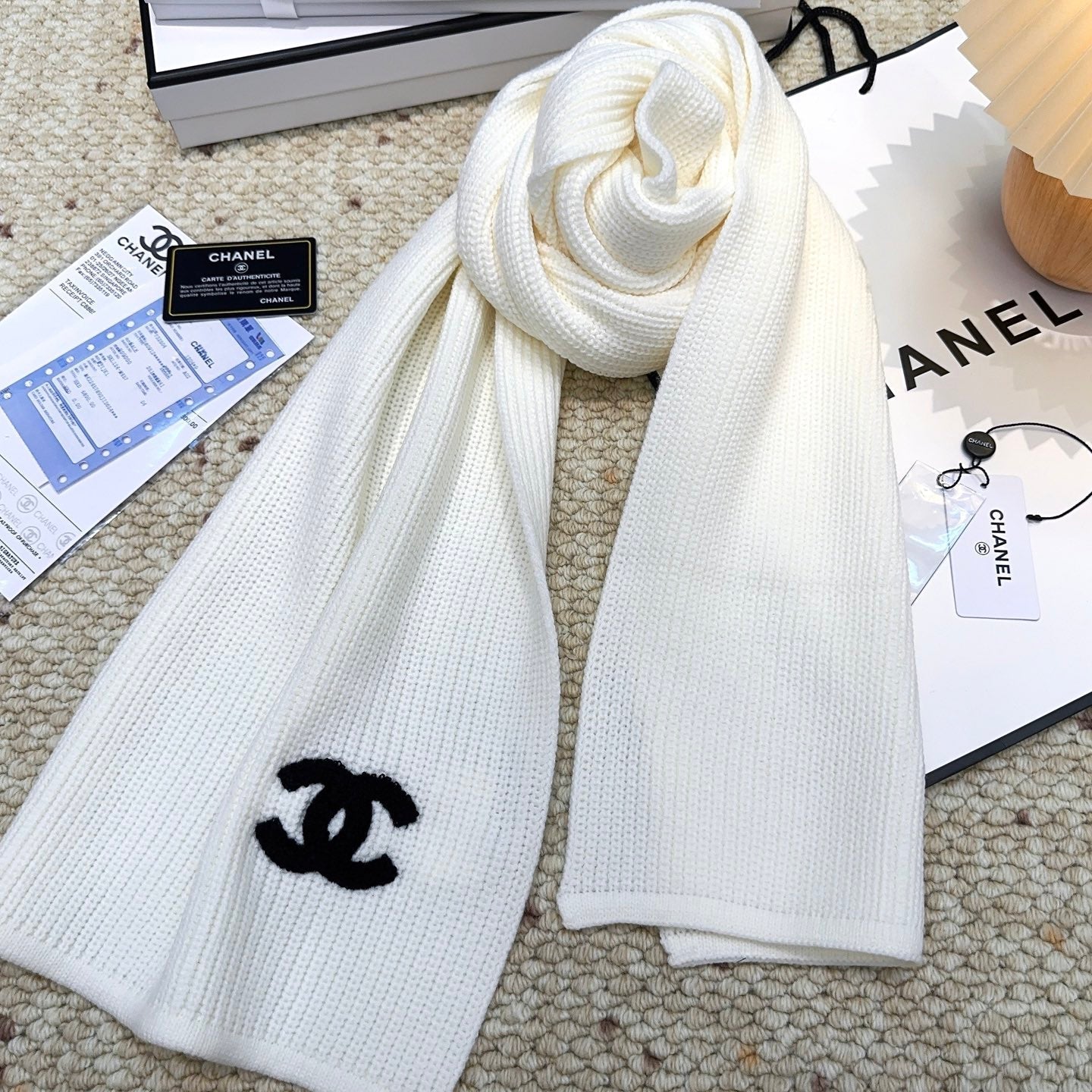 CHANEL 25S SCARF 175 IN WOOL 991923