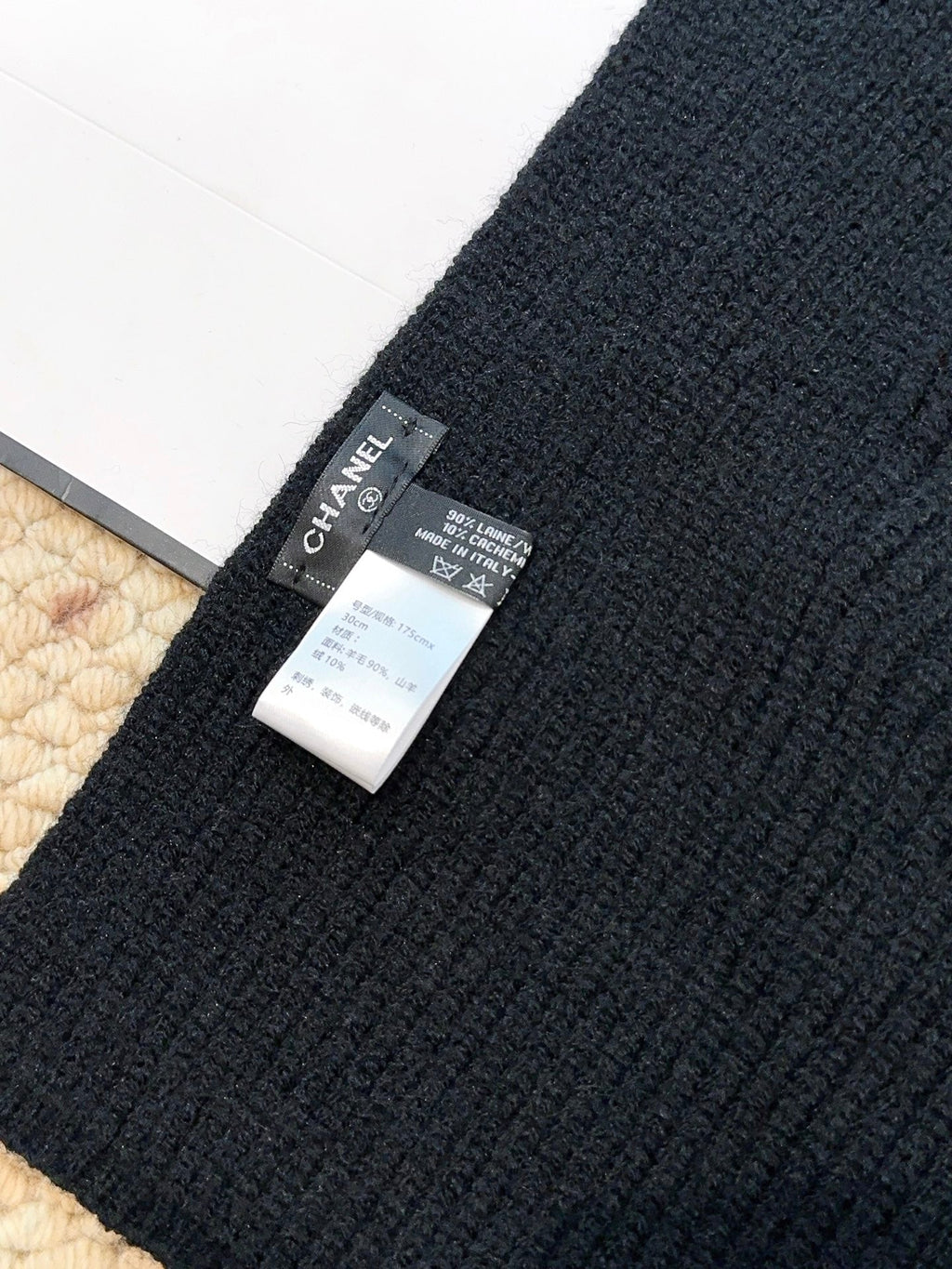 CHANEL 25S SCARF 175 IN CASHMERE 932230