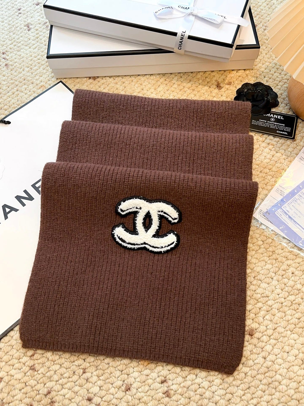 CHANEL 25S SCARF 175 IN CASHMERE 932231
