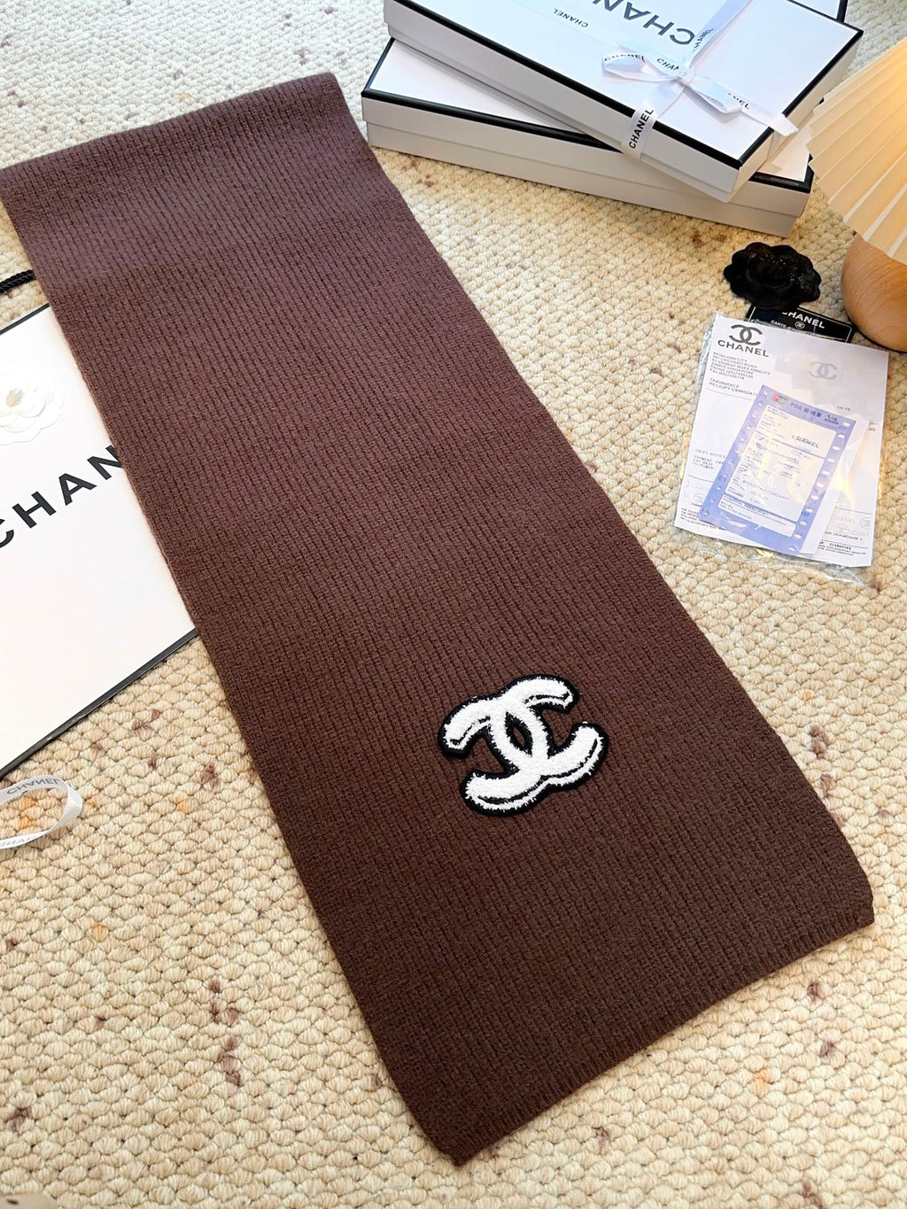 CHANEL 25S SCARF 175 IN CASHMERE 932231