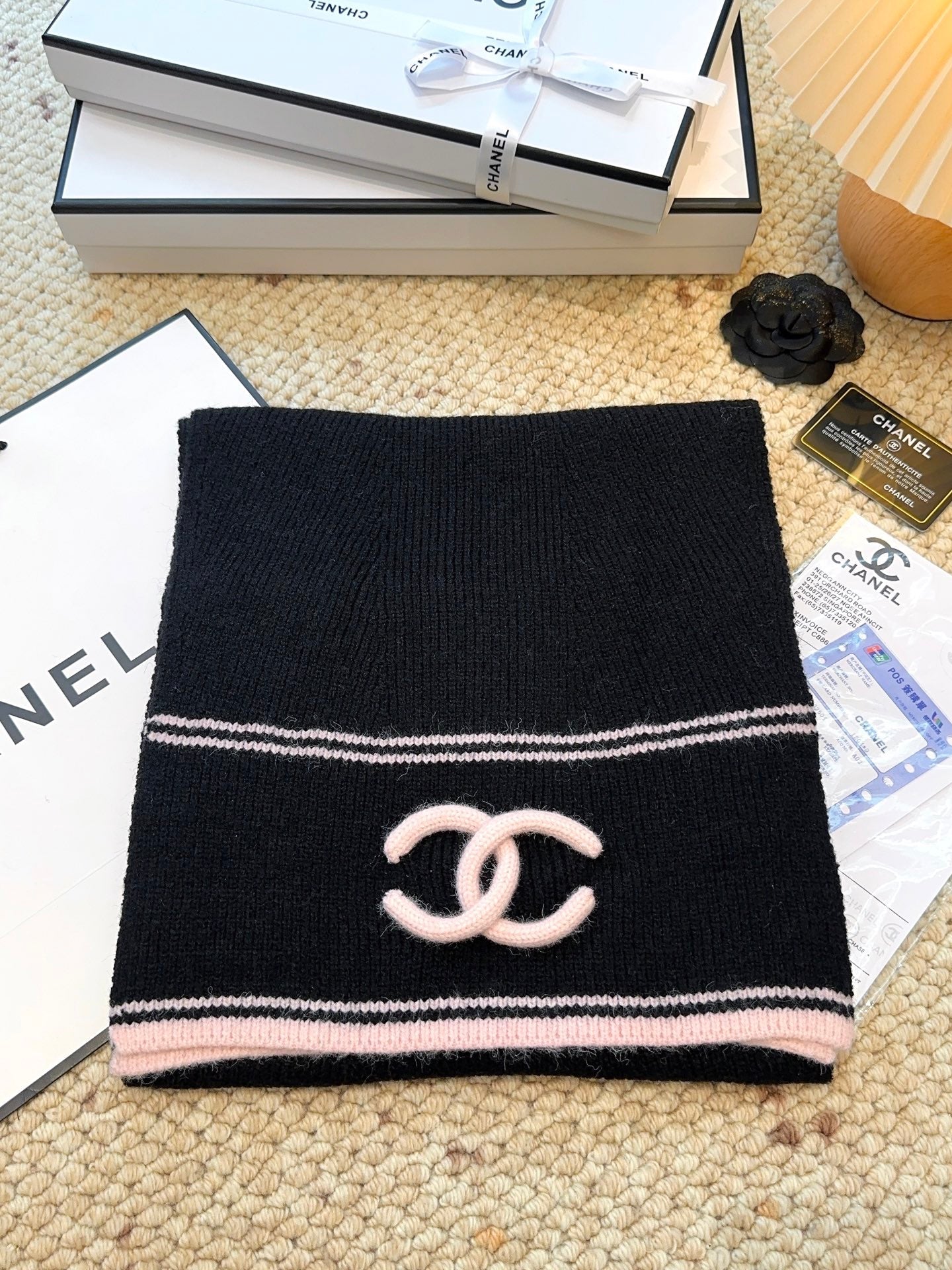CHANEL 25S SCARF 175 IN CASHMERE 932235