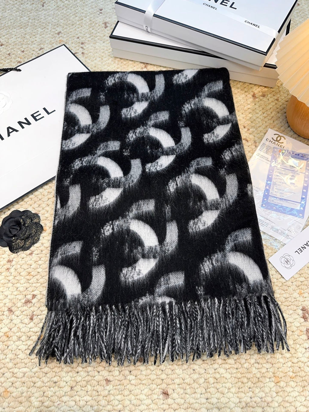 CHANEL 25S SCARF 210 CM IN CASHMERE 943937