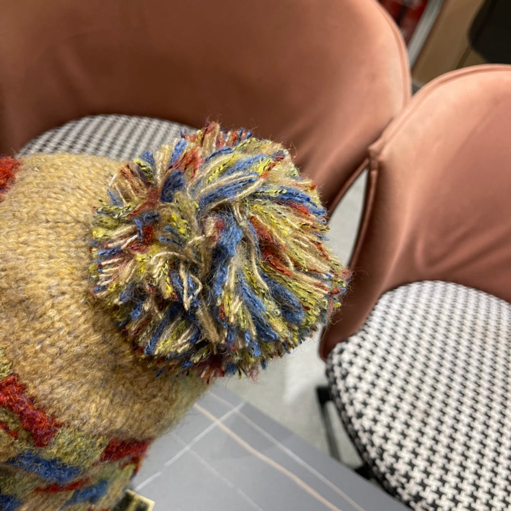 CHANEL KNITTED WOOL HAT COLORFUL 425765