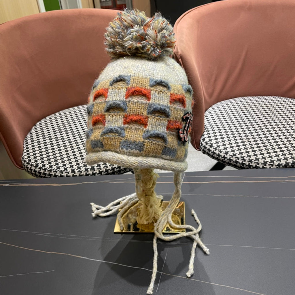 CHANEL KNITTED WOOL HAT COLORFUL 425766