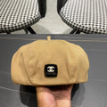 CHANEL BERET HAT IN CIDER BROWN CORDUROY 429845