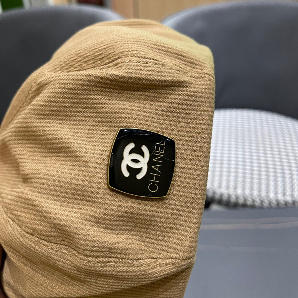 CHANEL BERET HAT IN CIDER BROWN CORDUROY 429845