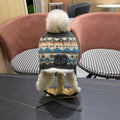 CHANEL PLUSH WINTER HAT COLORFUL 431202