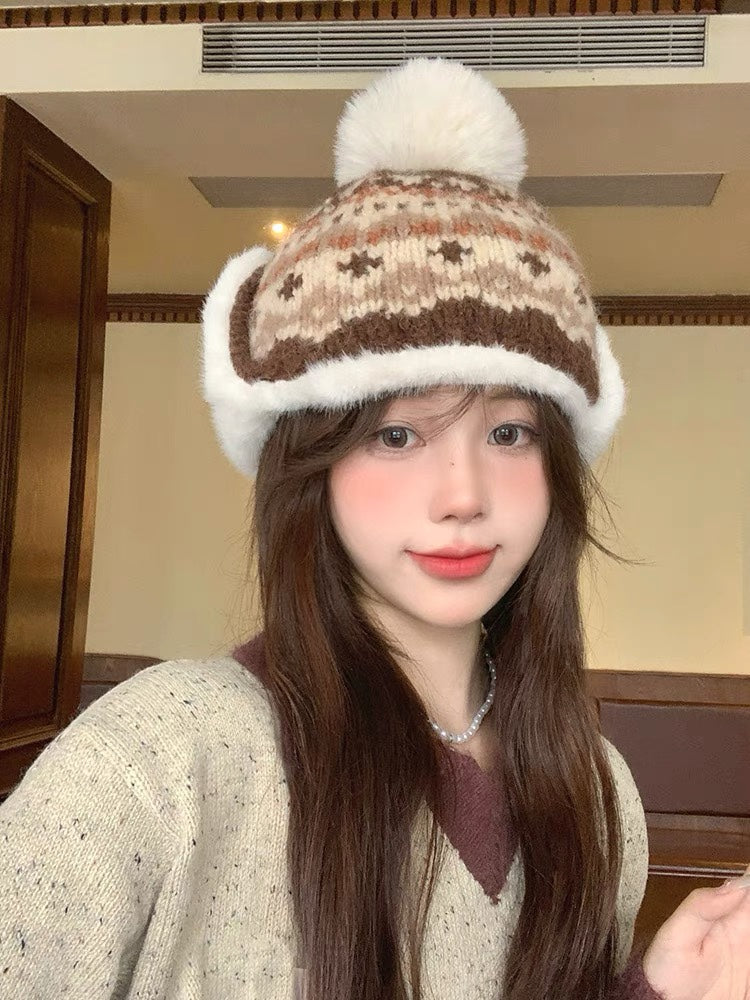 CHANEL PLUSH WINTER HAT COLORFUL 431204