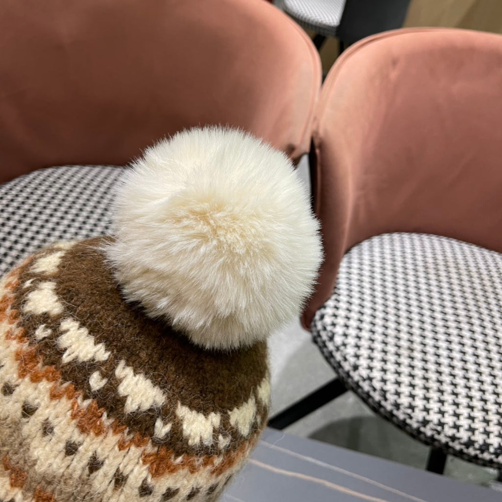 CHANEL PLUSH WINTER HAT COLORFUL 431204