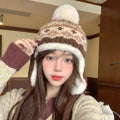 CHANEL PLUSH WINTER HAT COLORFUL 431204