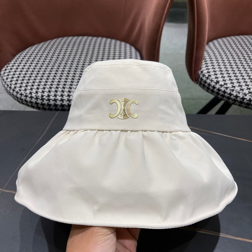 CELINE 25S BUCKET HAT 734983 IN WHITE