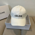 CELINE BASEBALL CAP MODEL 650192 IN WHITE FABRIC