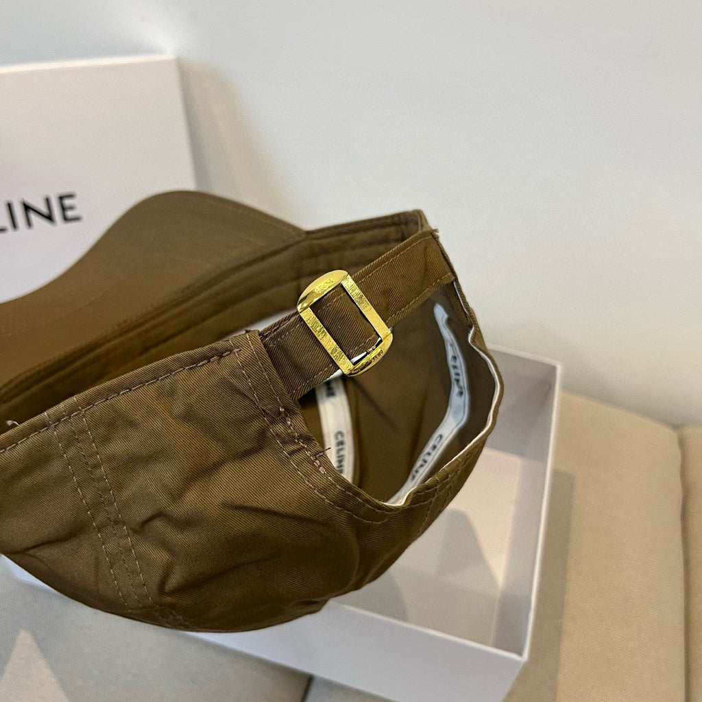 CELINE BASEBALL CAP MODEL 650193 IN BROWN FABRIC