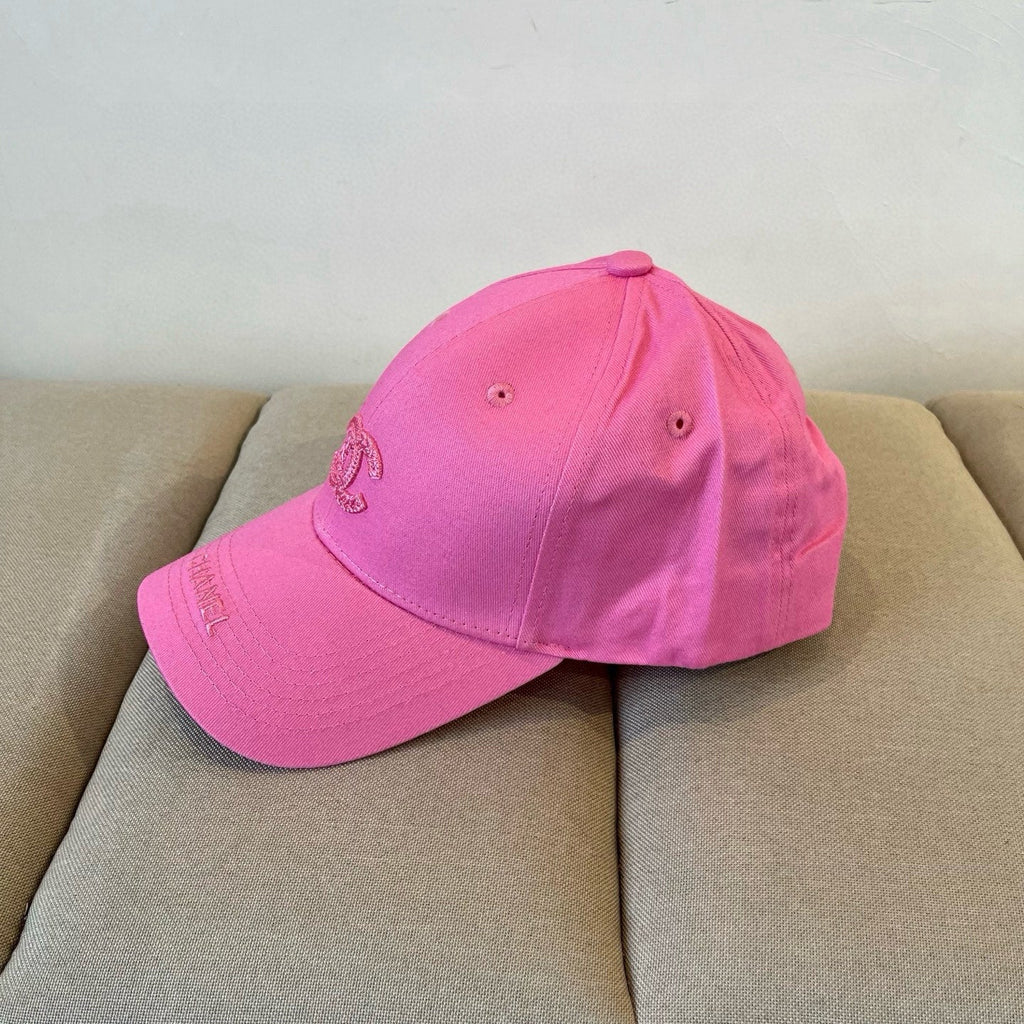 CHANEL BASEBALL HAT IN ROSE PINK COTTON 672890