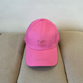 CHANEL BASEBALL HAT IN ROSE PINK COTTON 672890