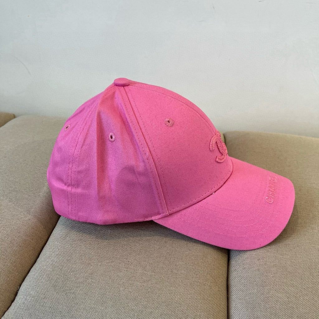 CHANEL BASEBALL HAT IN ROSE PINK COTTON 672890