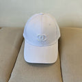 CHANEL BASEBALL HAT IN WHITE COTTON 672896