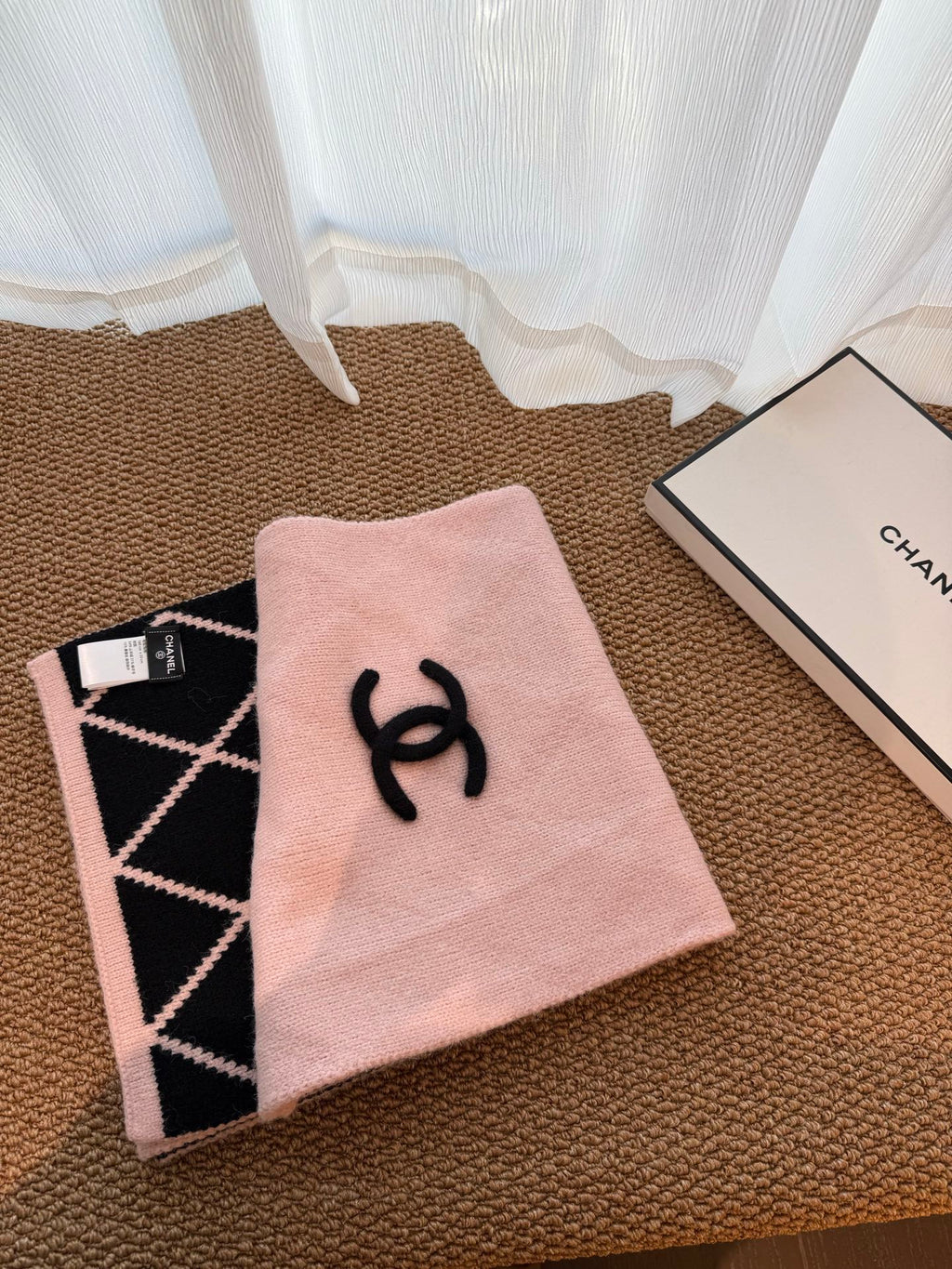 CHANEL 25S SCARF 180 CM IN WOOL CASHMERE 943030