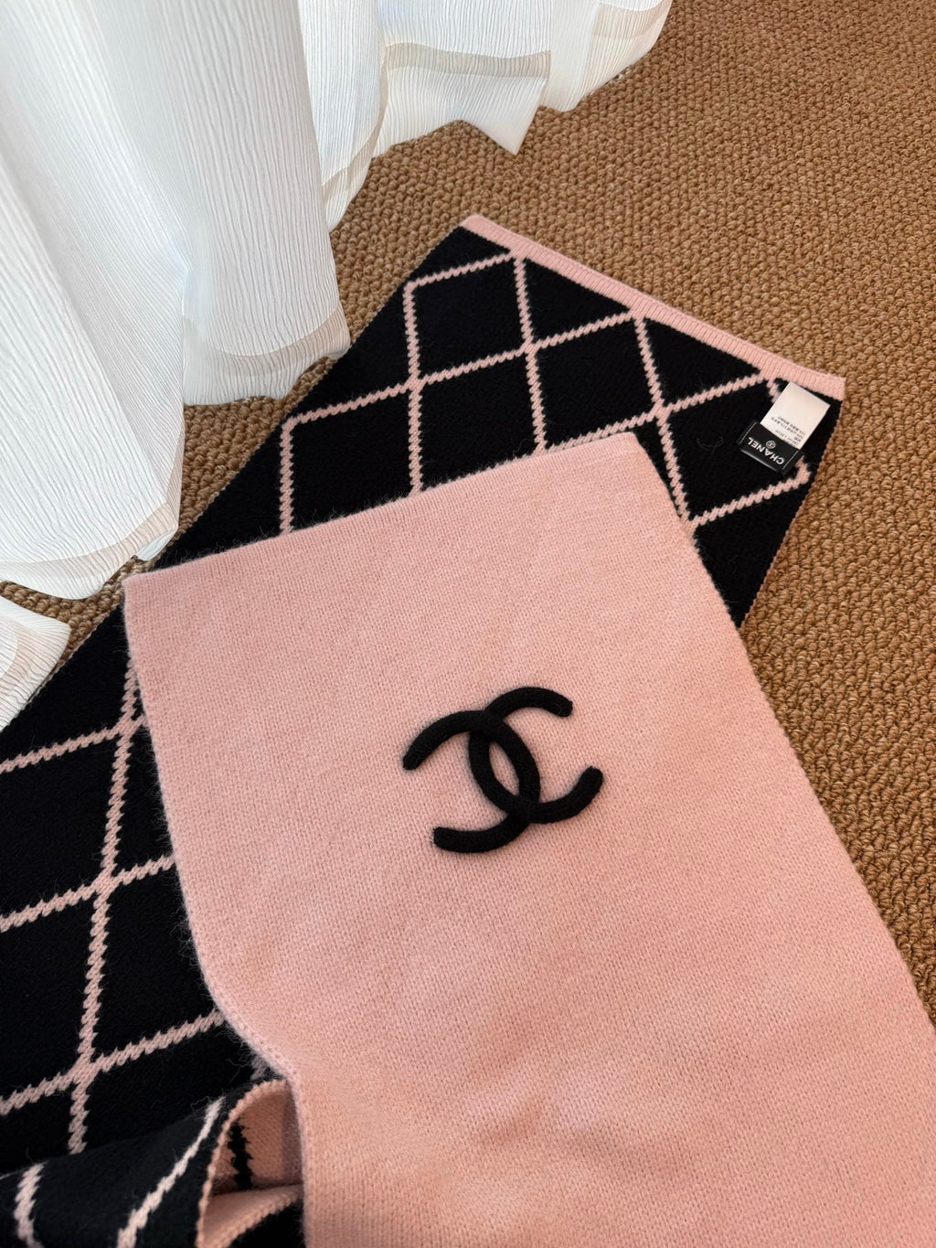 CHANEL 25S SCARF 180 CM IN WOOL CASHMERE 943030