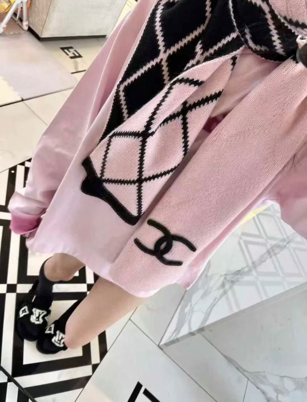 CHANEL 25S SCARF 180 CM IN WOOL CASHMERE 943030