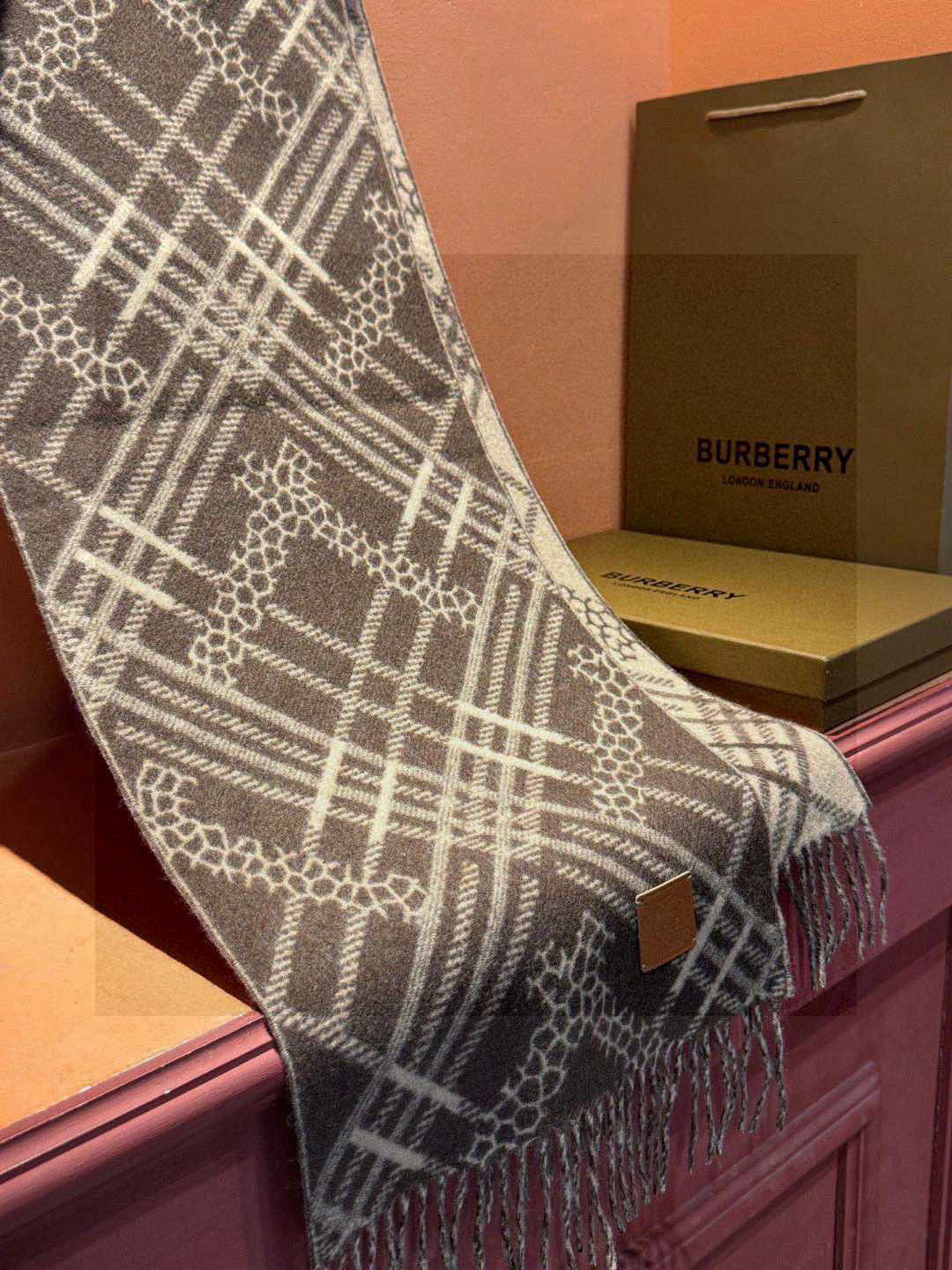 BBR SCARF 168 CM IN CASHMERE 730563