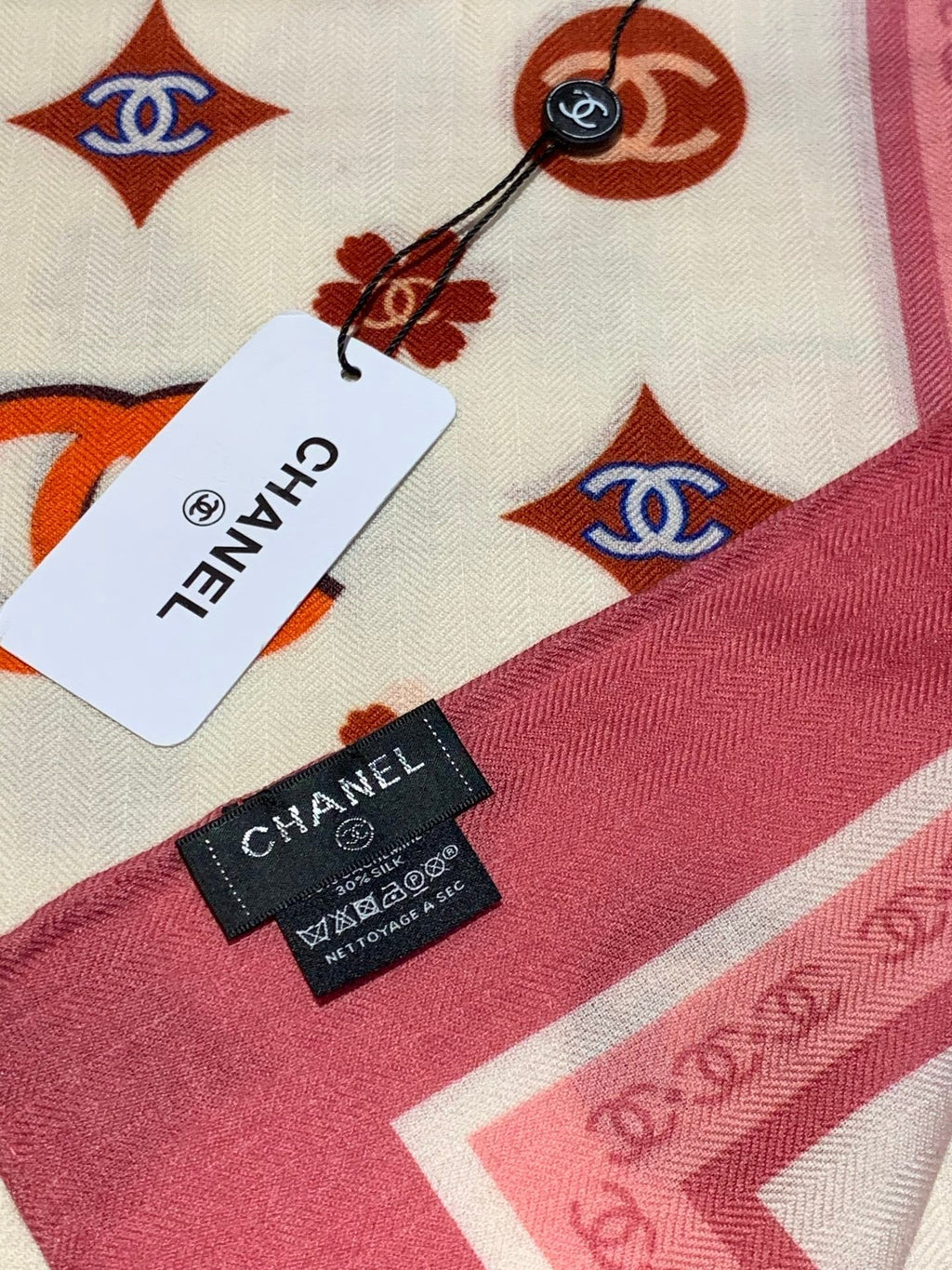 CHANEL 25S SCARF 140 IN CASHMERE 931507