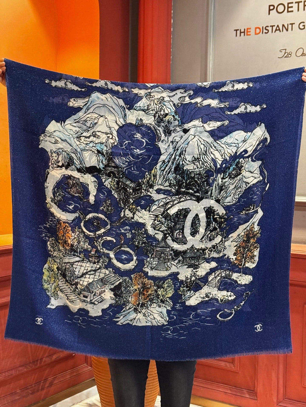 CHANEL 25S SCARF 200 CM IN CASHMERE 941753