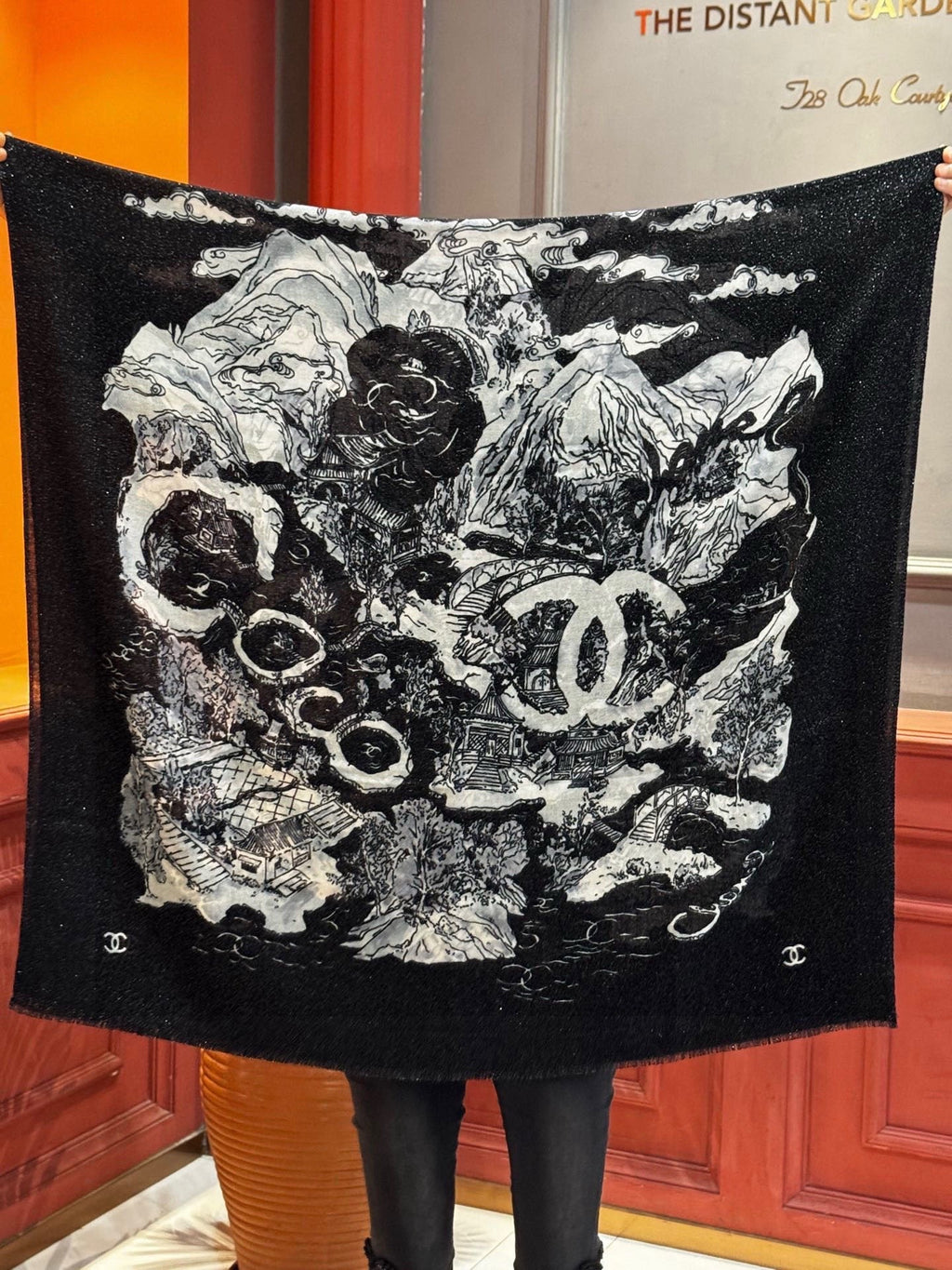 CHANEL 25S SCARF 200 CM IN CASHMERE 941754