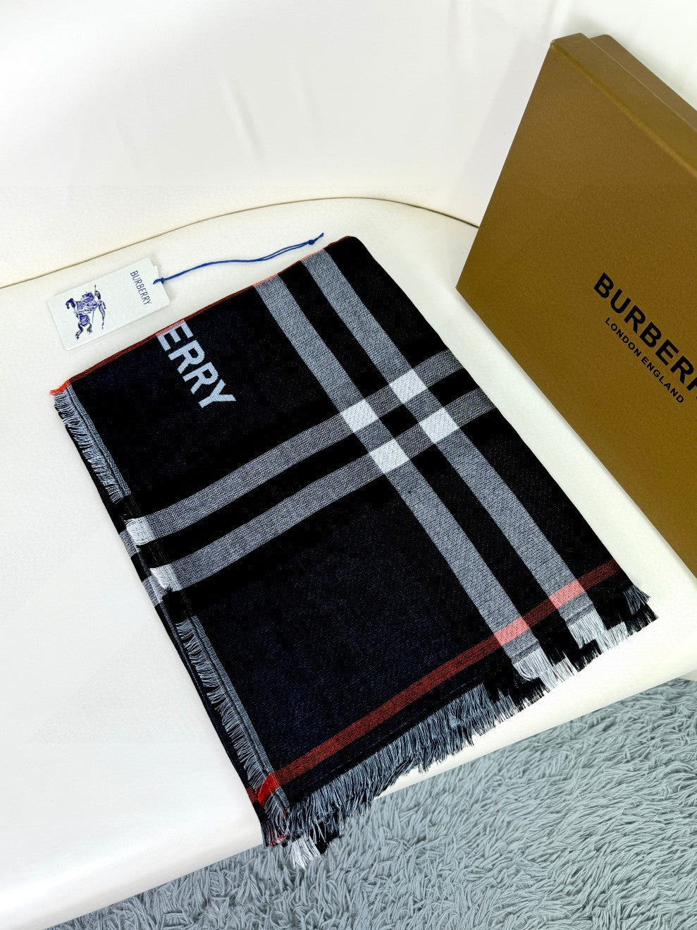 BBR SCARF 220 CM IN SILK CASHMERE 481241