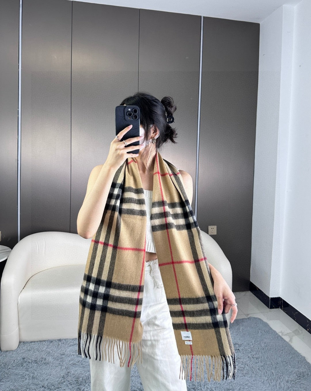 BBR SCARF 180 CM IN CASHMERE 543356