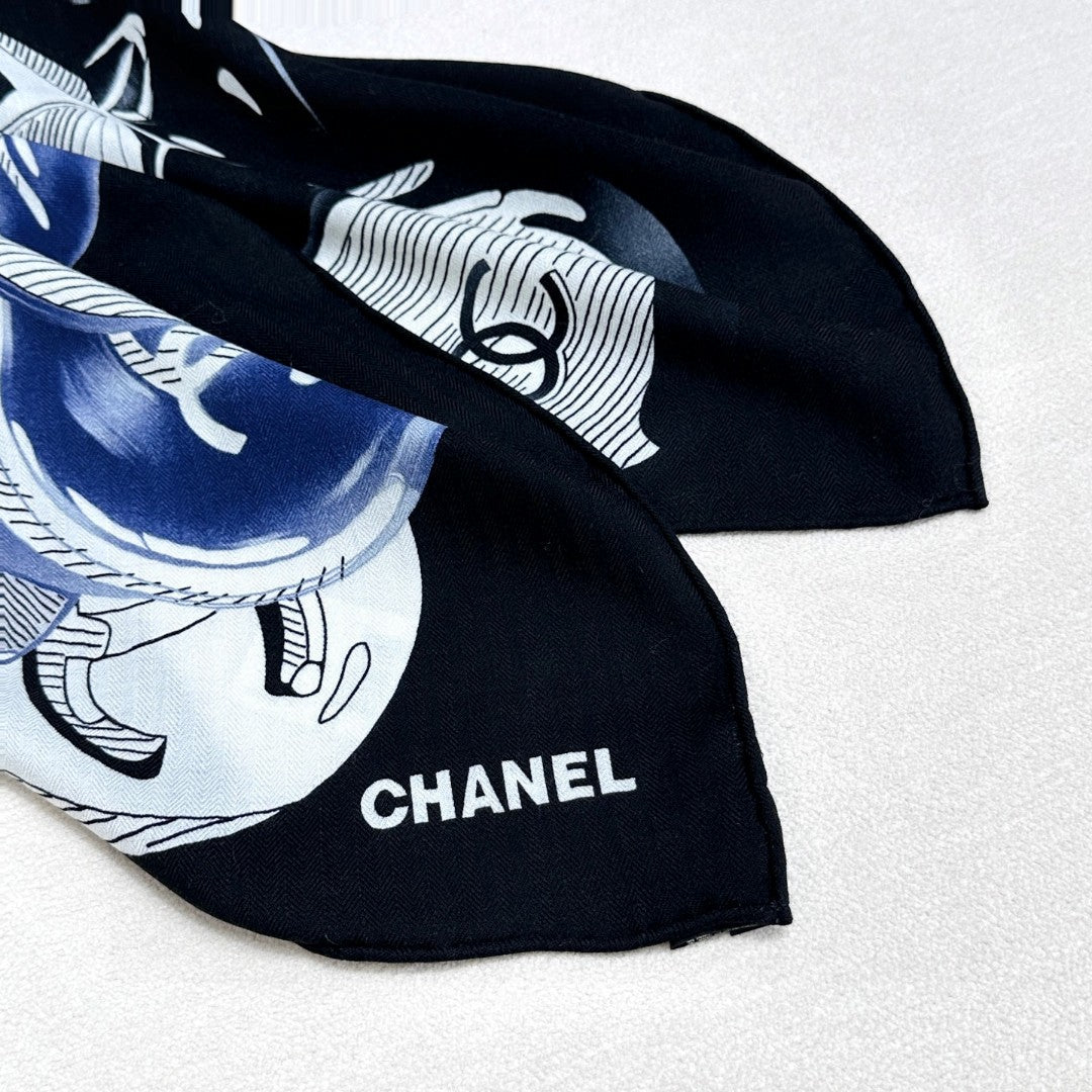 CHANEL 25S SCARF 140 IN CASHMERE 991917