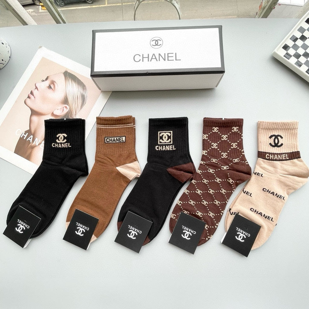 CHANEL LOW-CUT SOCKS 409493 ( 1 BOX )