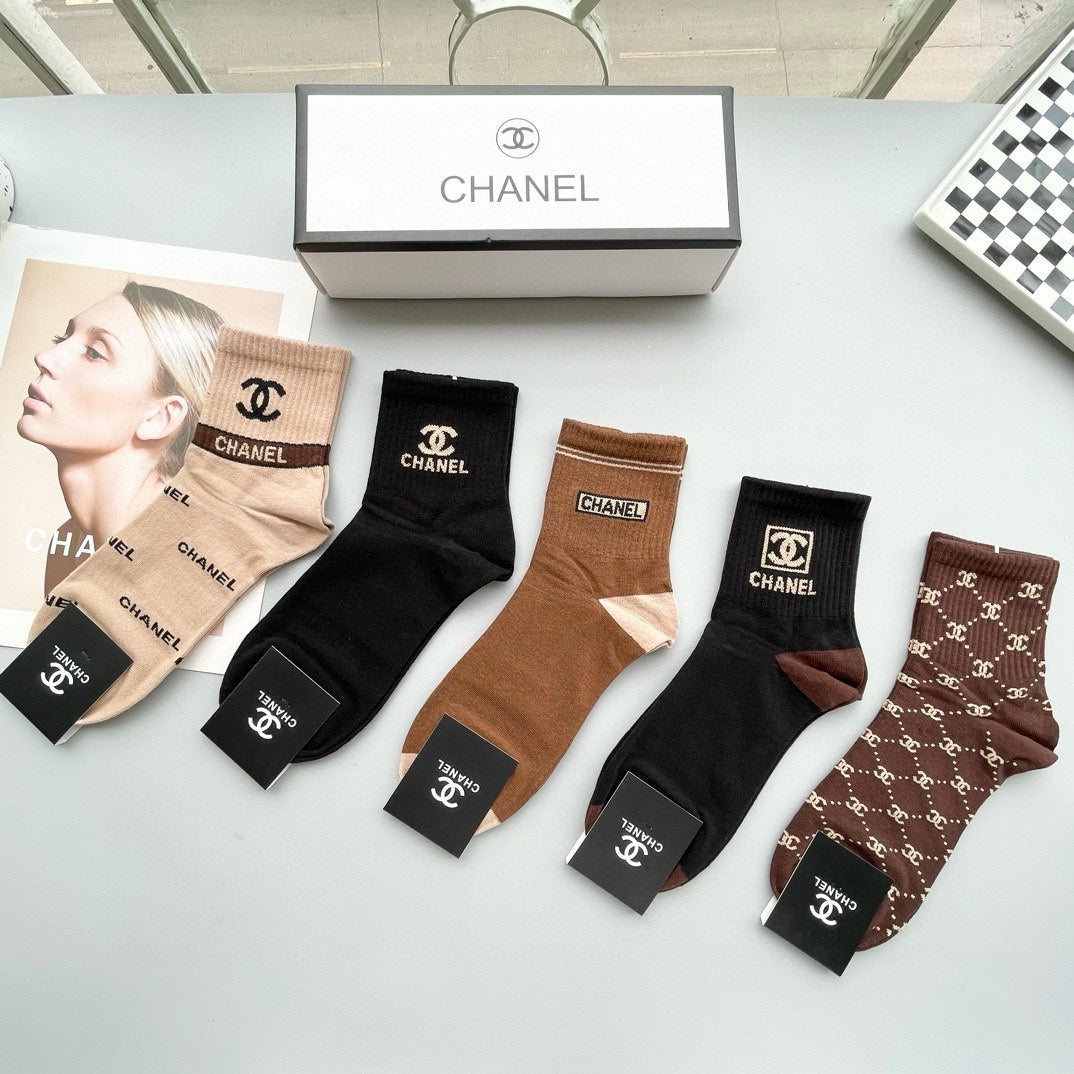 CHANEL LOW-CUT SOCKS 409493 ( 1 BOX )