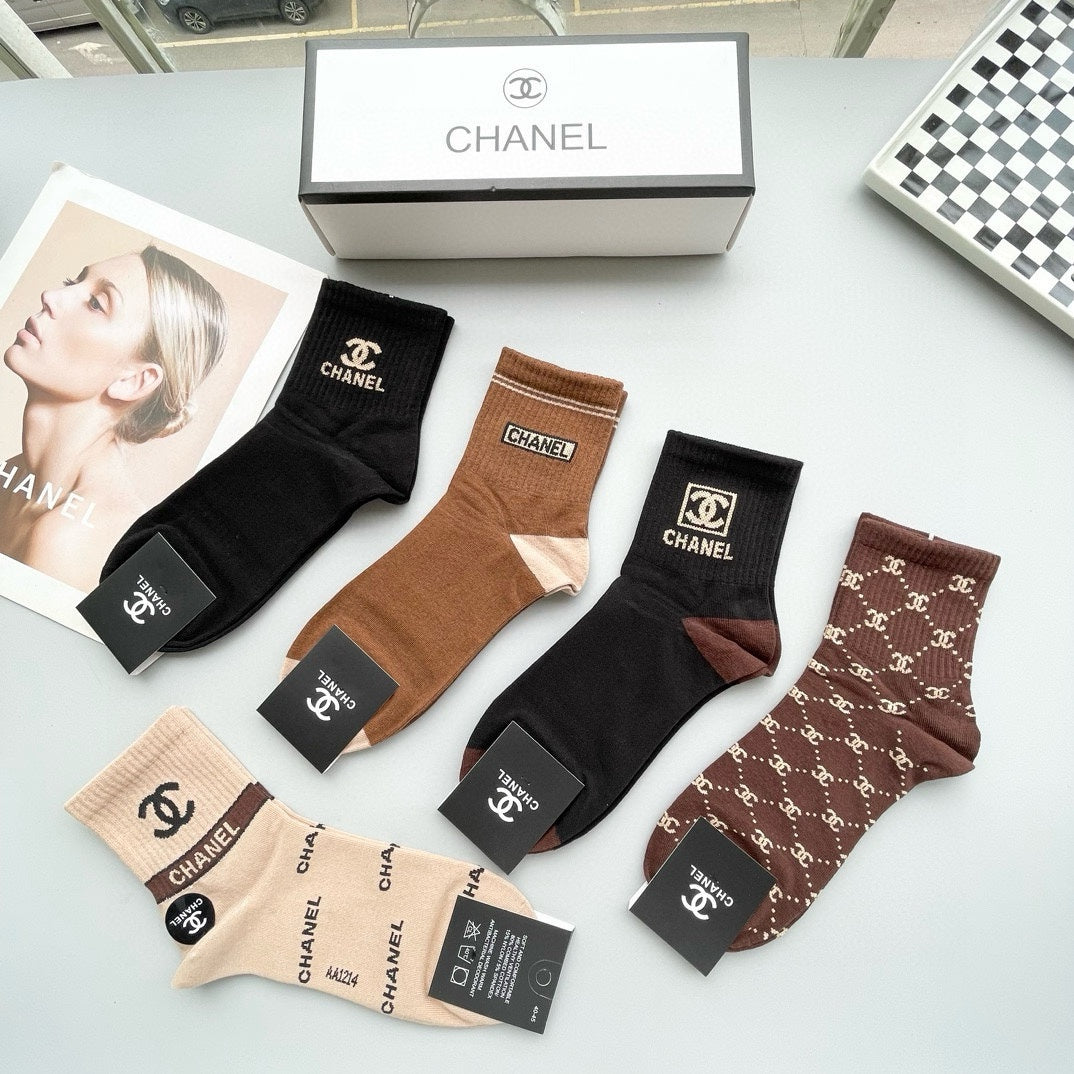 CHANEL LOW-CUT SOCKS 409493 ( 1 BOX )