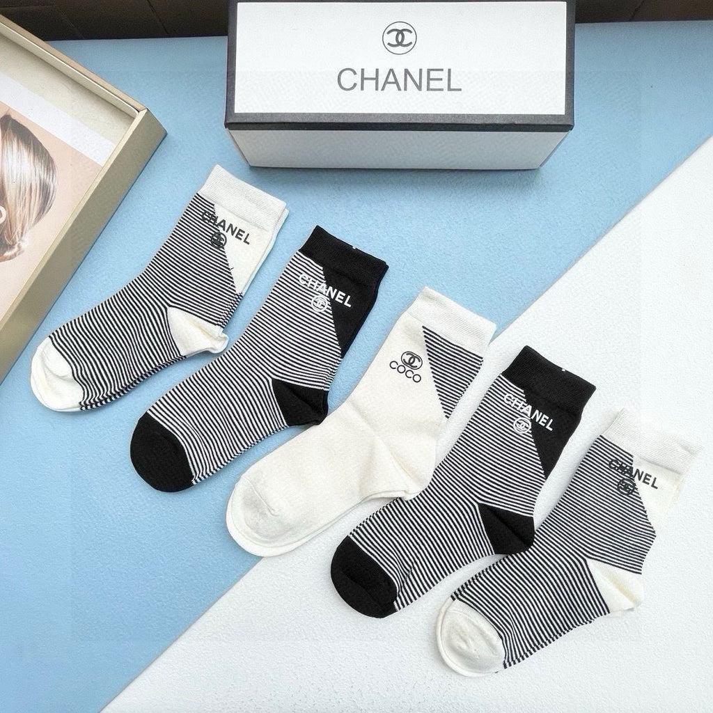 CHANEL LOW-CUT SOCKS 414481 ( 1 BOX )