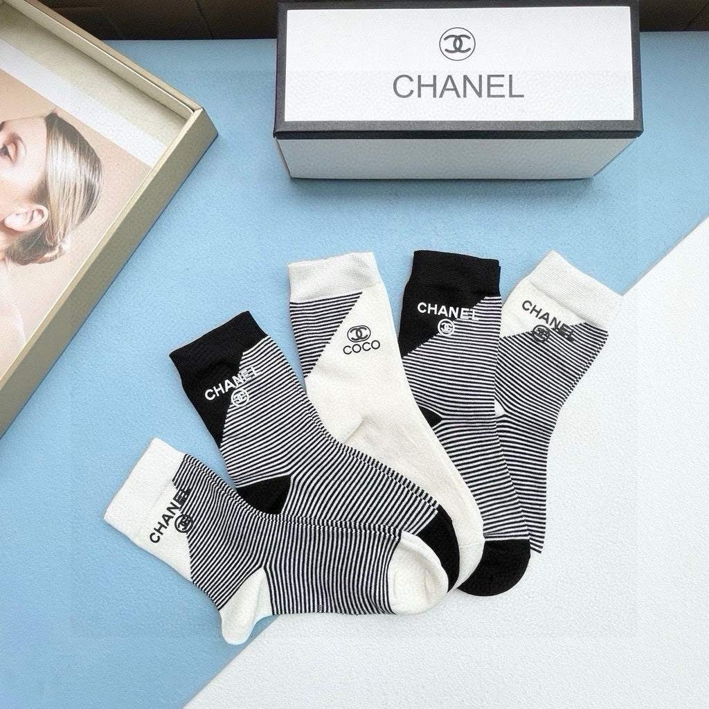 CHANEL LOW-CUT SOCKS 414481 ( 1 BOX )