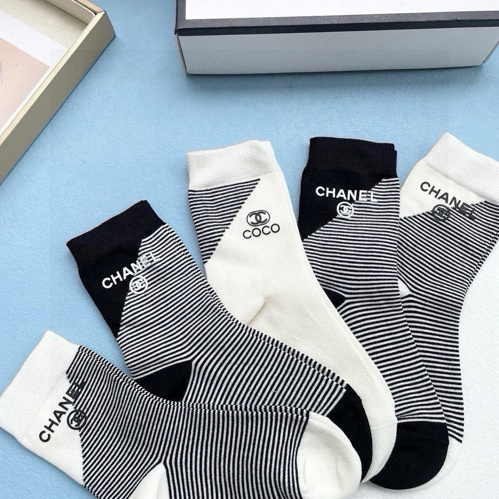 CHANEL LOW-CUT SOCKS 414481 ( 1 BOX )